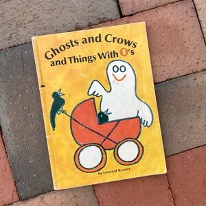 1976 Ghosts and Crows & Things With Os Ghost Crow Animals Kids Halloween Cute
